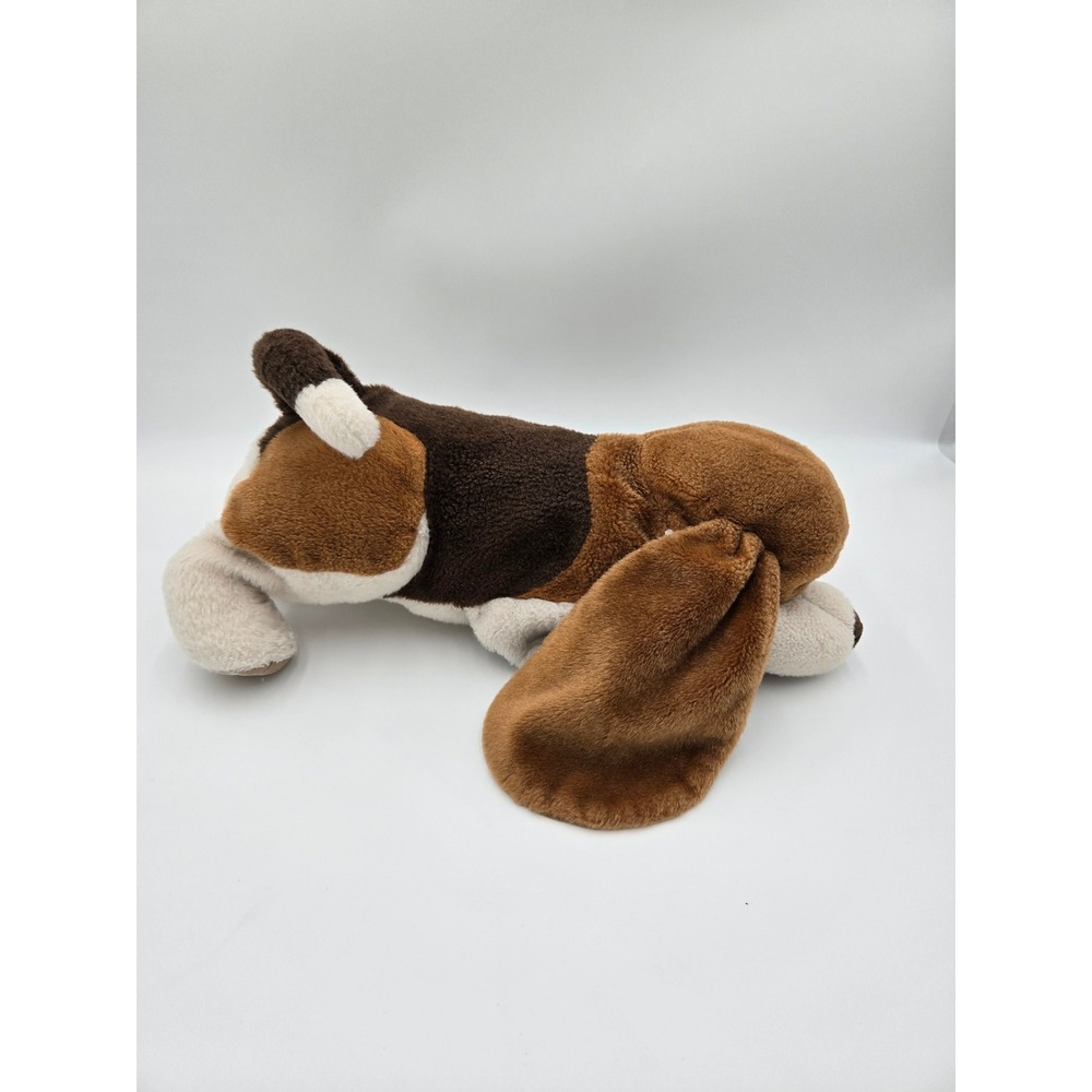 Folkmanis Basset Hound Dog Hand Puppet Plush Tri-Color Brown White 17 Inch - Picture 2 of 4